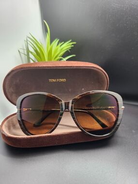 Tom Ford Women's Brown Gradient Oversized Sunglasses